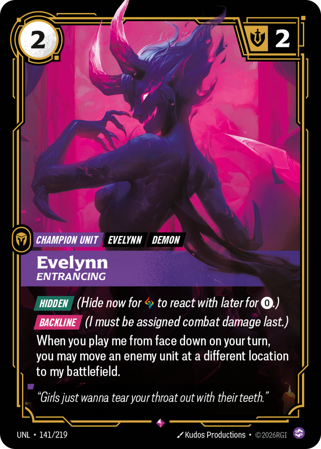 Riftbound Champion Unit: Evelynn