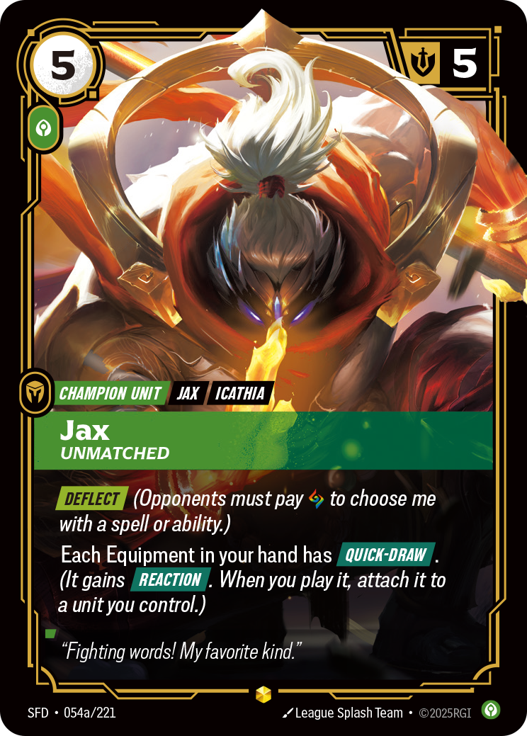 Riftbound Champion Unit: Jax