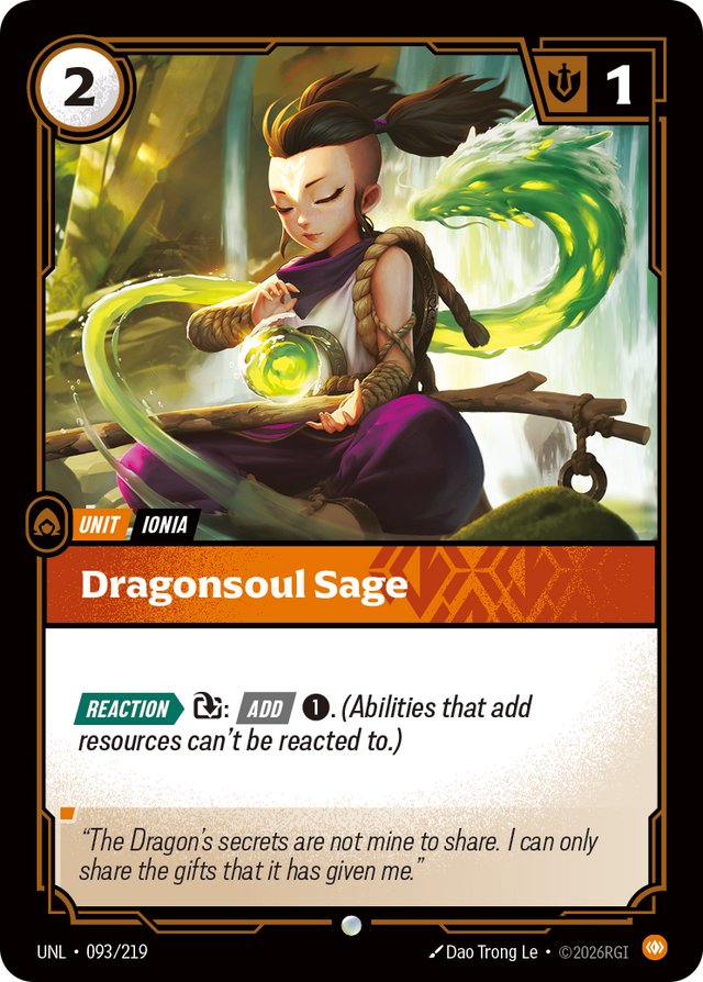 Riftbound Unit: Dragonsoul Sage