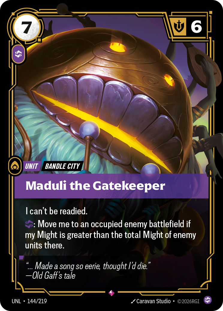 Riftbound Unit: Maduli the Gatekeeper