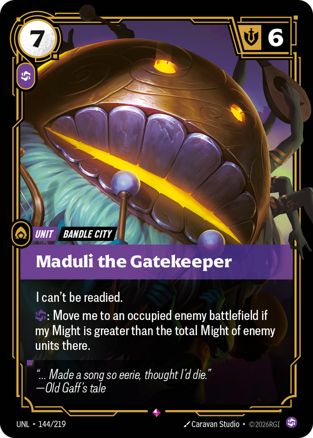 Riftbound Unit: Maduli the Gatekeeper