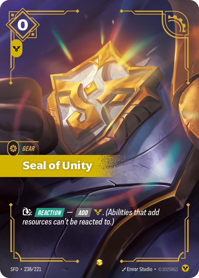 Riftbound Gear: Seal of Unity