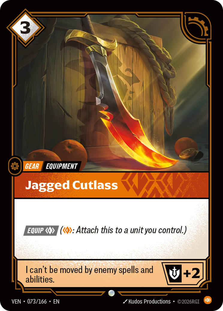 Riftbound Gear: Jagged Cutlass