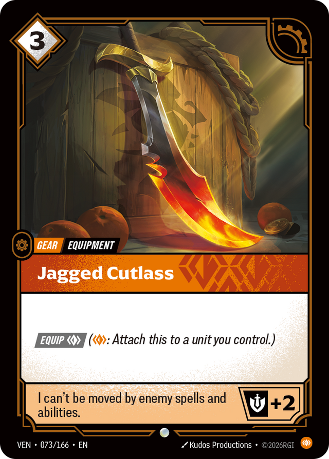 Riftbound Gear: Jagged Cutlass