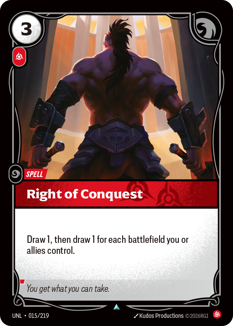 Riftbound Spell: Right of Conquest