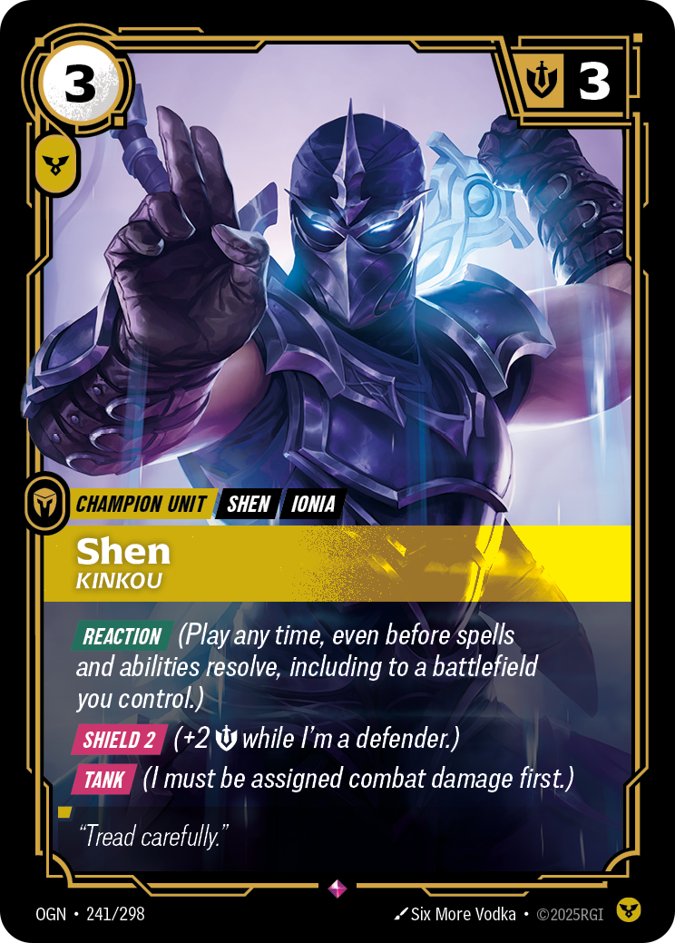 Riftbound Champion Unit: Shen
