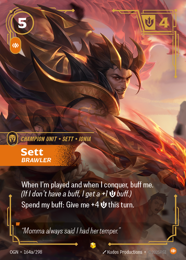 Riftbound Champion Unit: Sett