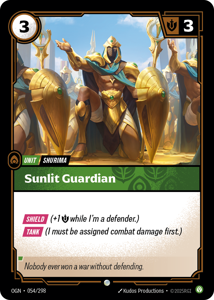 Riftbound Unit: Sunlit Guardian