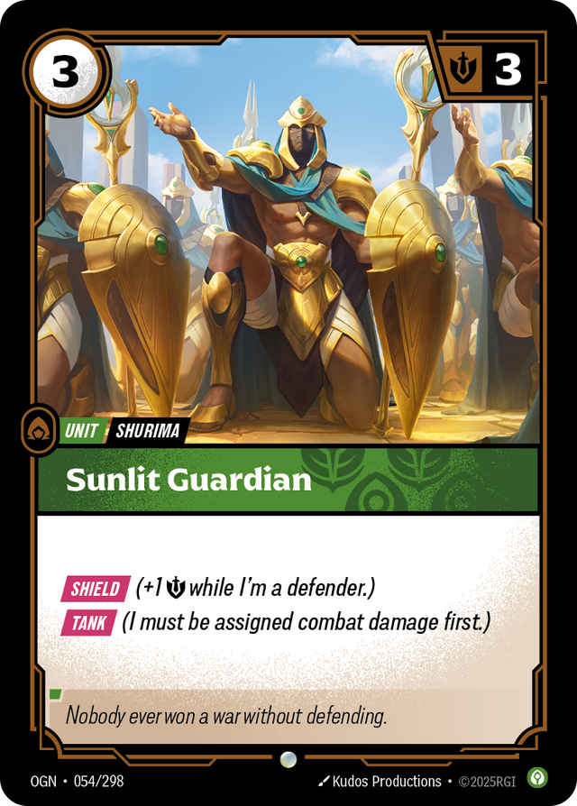Riftbound Unit: Sunlit Guardian
