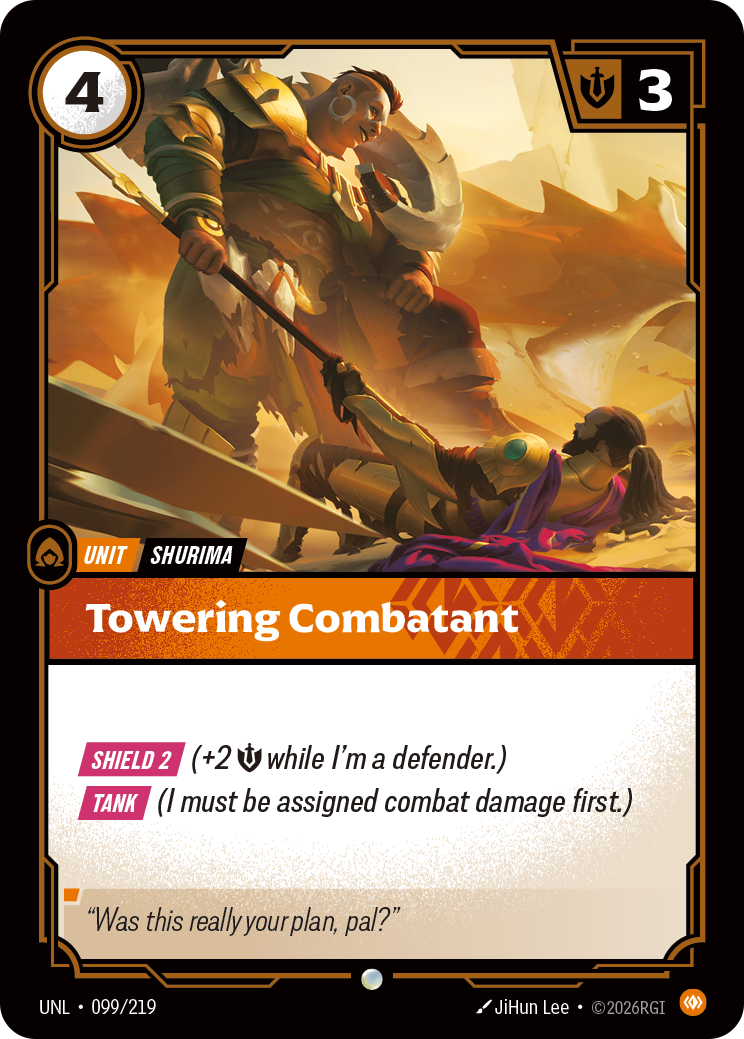 Riftbound Unit: Towering Combatant
