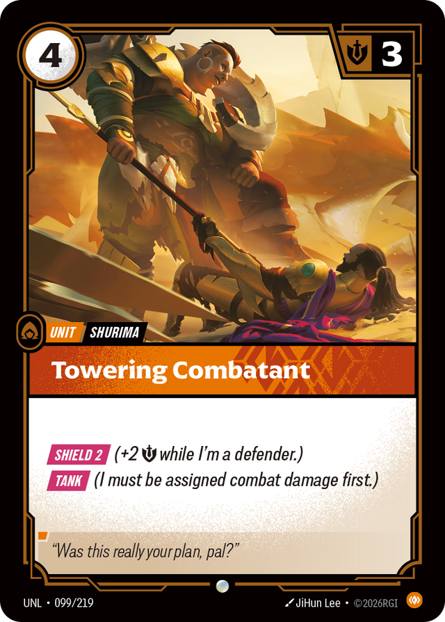 Riftbound Unit: Towering Combatant