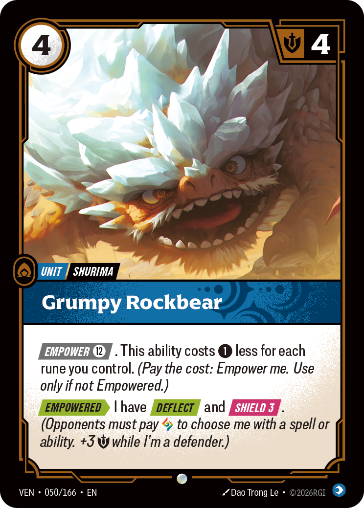 Riftbound Unit: Grumpy Rockbear