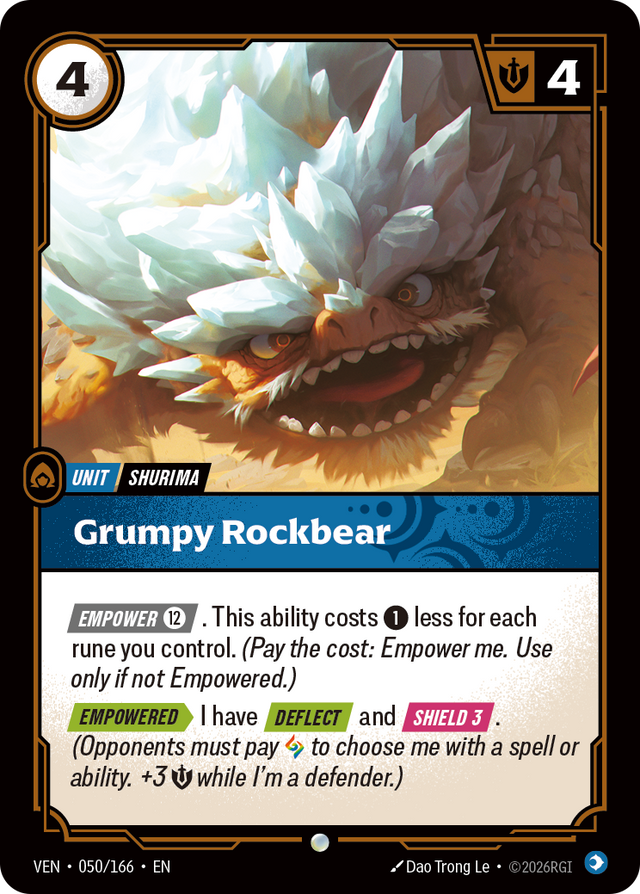 Riftbound Unit: Grumpy Rockbear