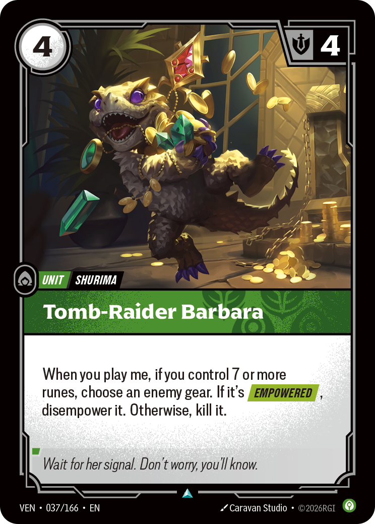 Riftbound Unit: Tomb-Raider Barbara