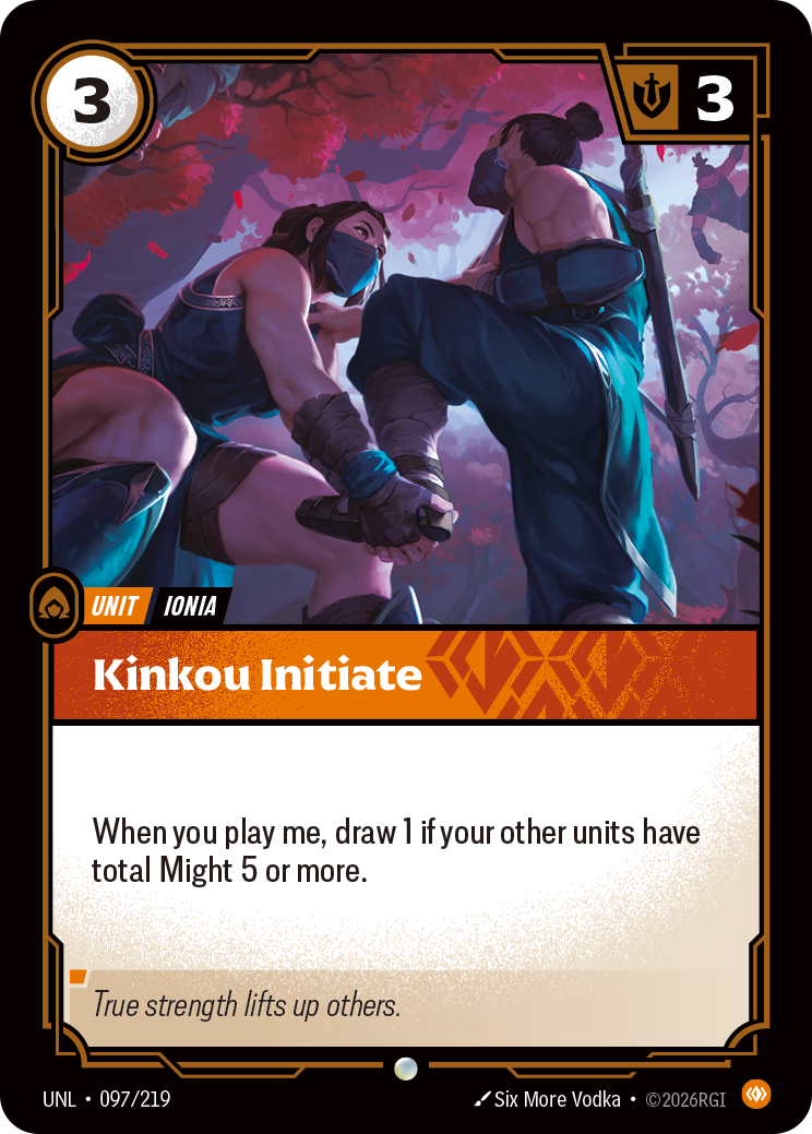 Riftbound Unit: Kinkou Initiate
