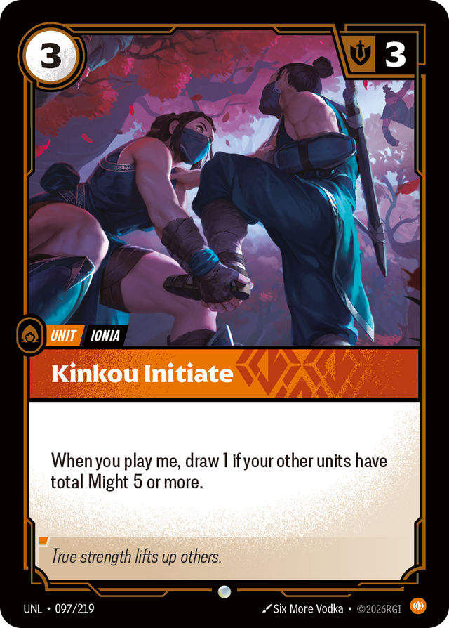 Riftbound Unit: Kinkou Initiate