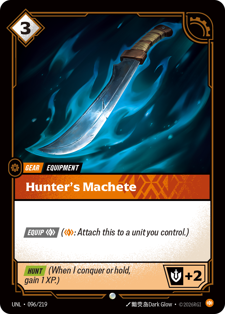 Riftbound Gear: Hunter's Machete