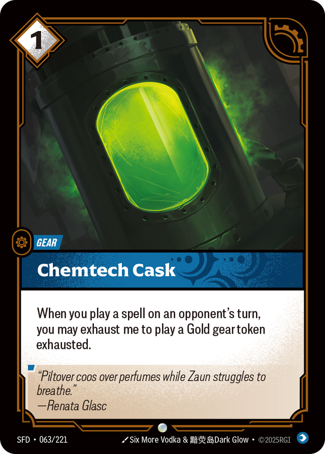 Riftbound Gear: Chemtech Cask
