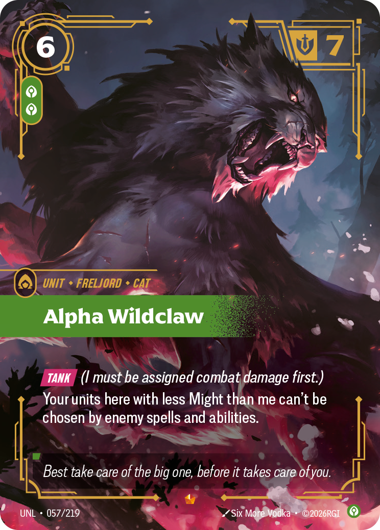 Riftbound Unit: Alpha Wildclaw