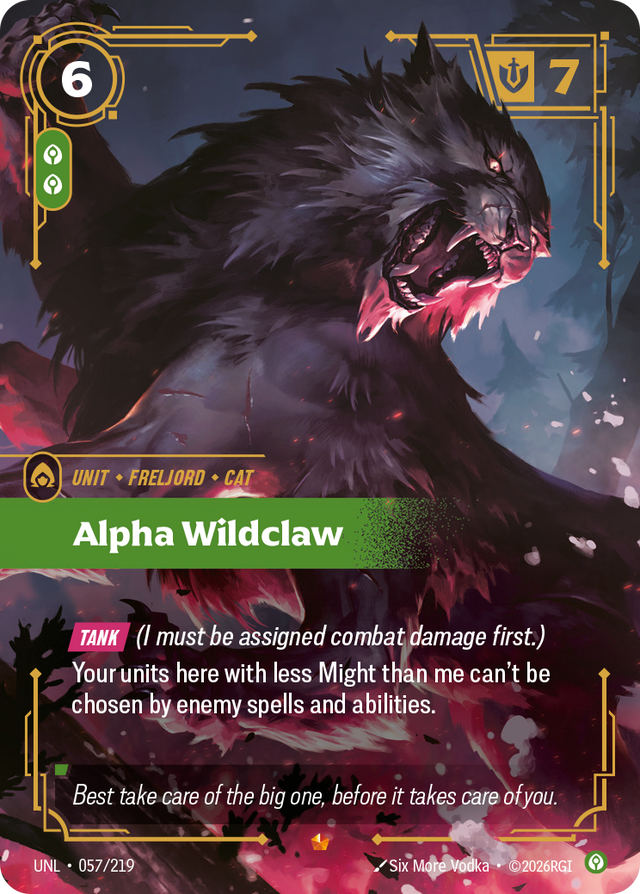 Riftbound Unit: Alpha Wildclaw
