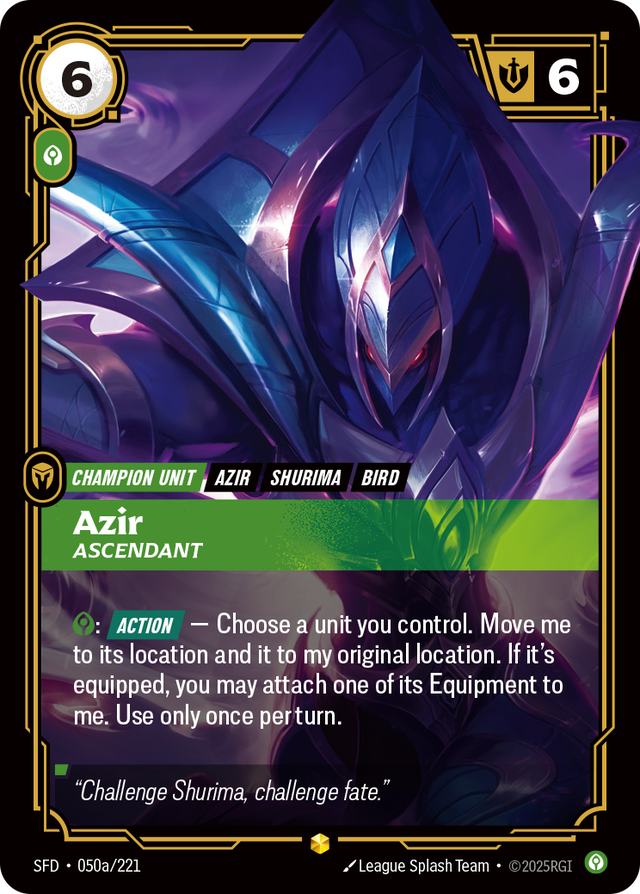 Riftbound Champion Unit: Azir