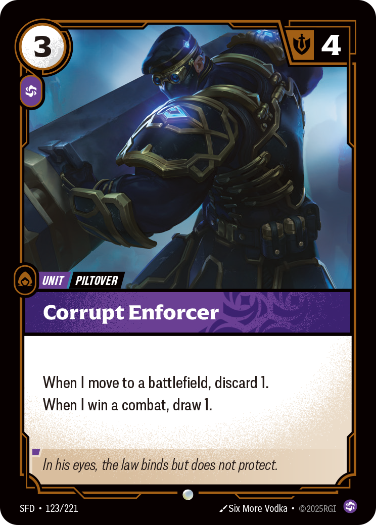 Riftbound Unit: Corrupt Enforcer