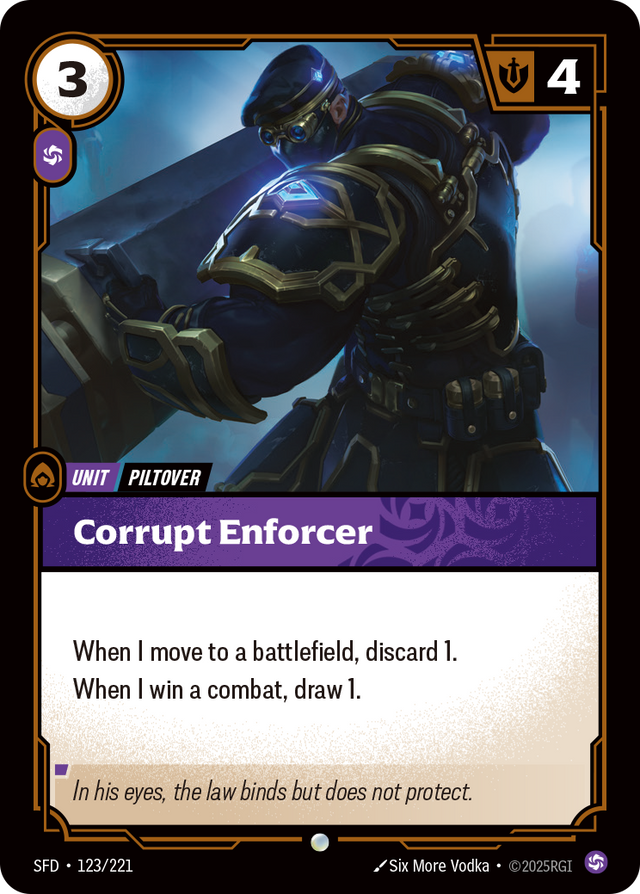 Riftbound Unit: Corrupt Enforcer
