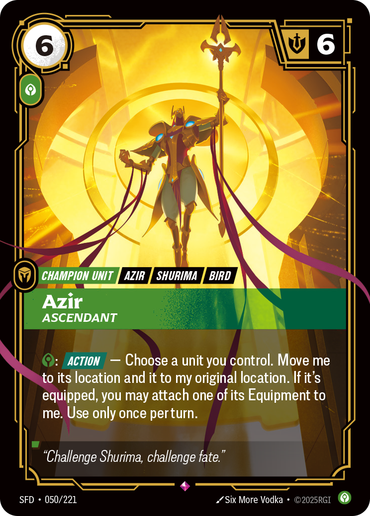 Riftbound Champion Unit: Azir