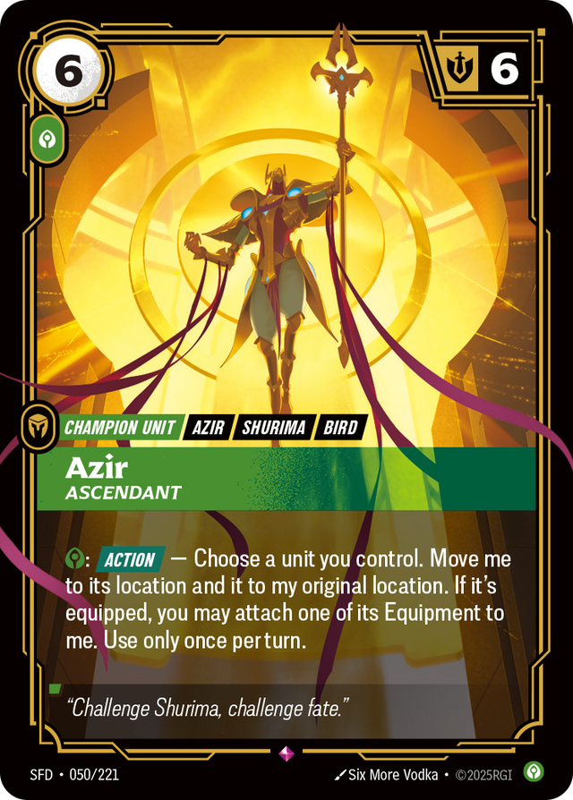 Riftbound Champion Unit: Azir
