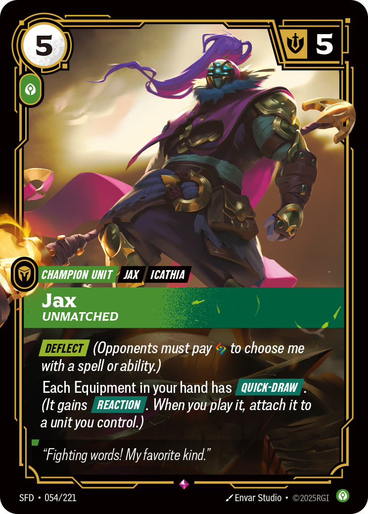 Riftbound Champion Unit: Jax