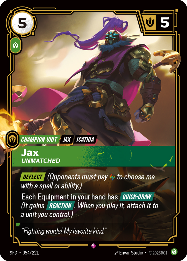 Riftbound Champion Unit: Jax