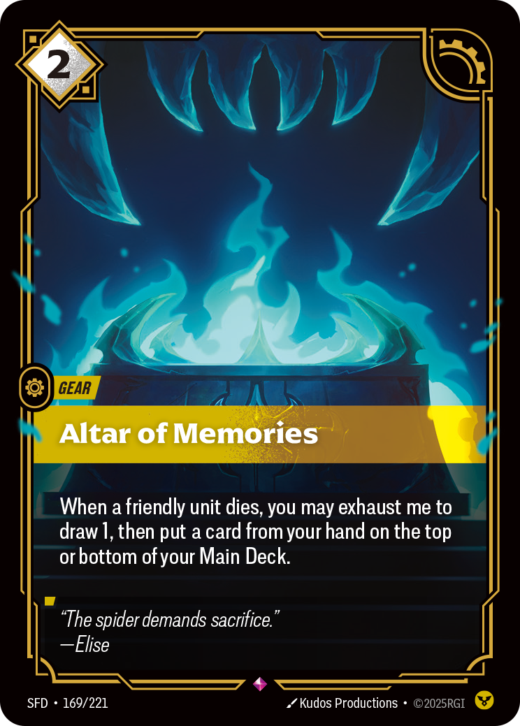 Riftbound Gear: Altar of Memories