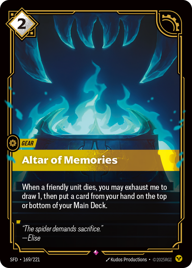 Riftbound Gear: Altar of Memories