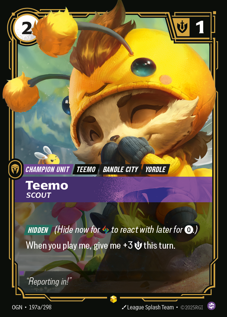 Riftbound Champion Unit: Teemo