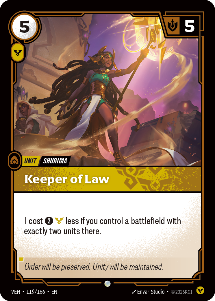 Riftbound Unit: Keeper of Law