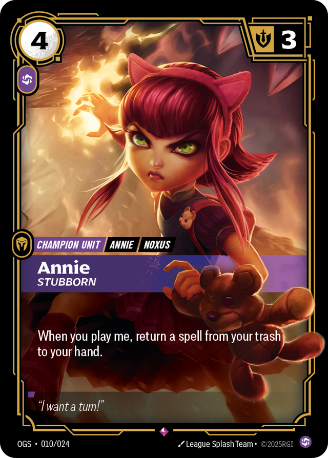 Riftbound Champion Unit: Annie