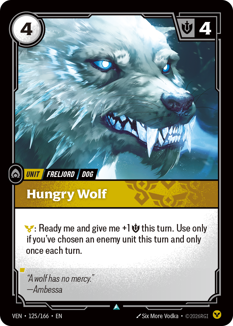 Riftbound Unit: Hungry Wolf
