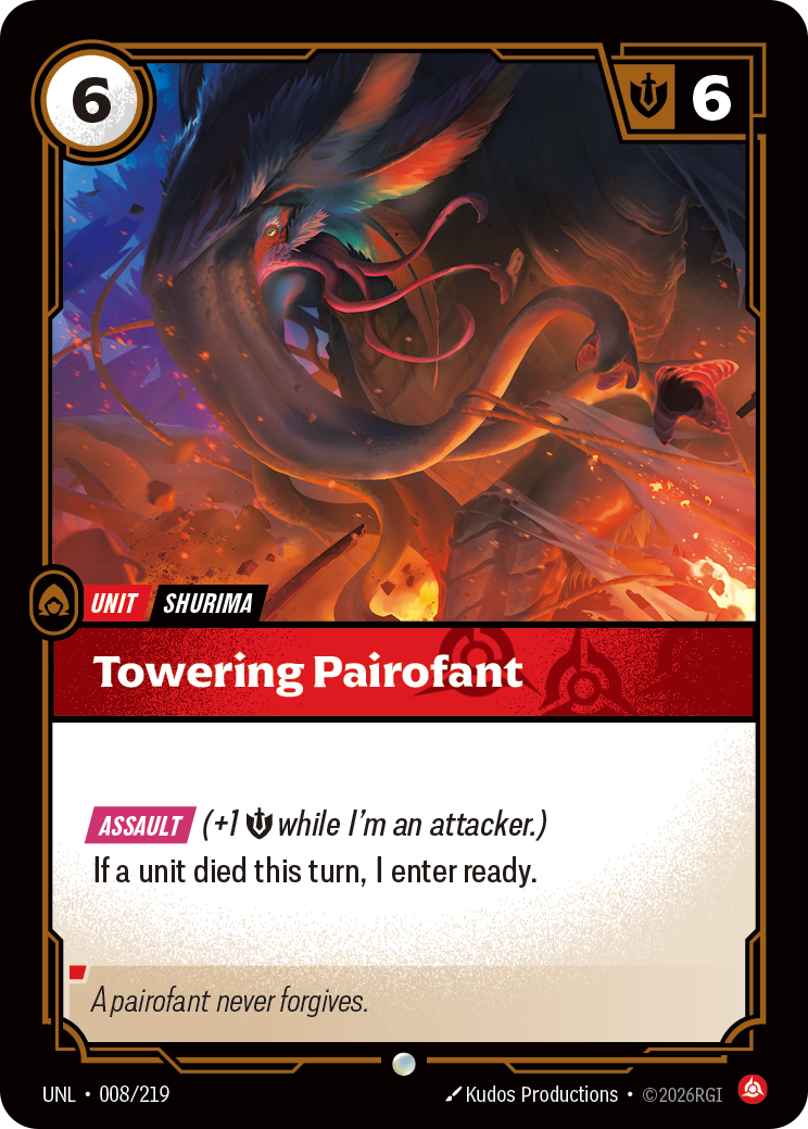 Riftbound Unit: Towering Pairofant