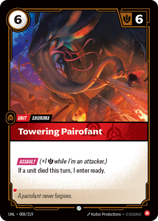 Riftbound Unit: Towering Pairofant