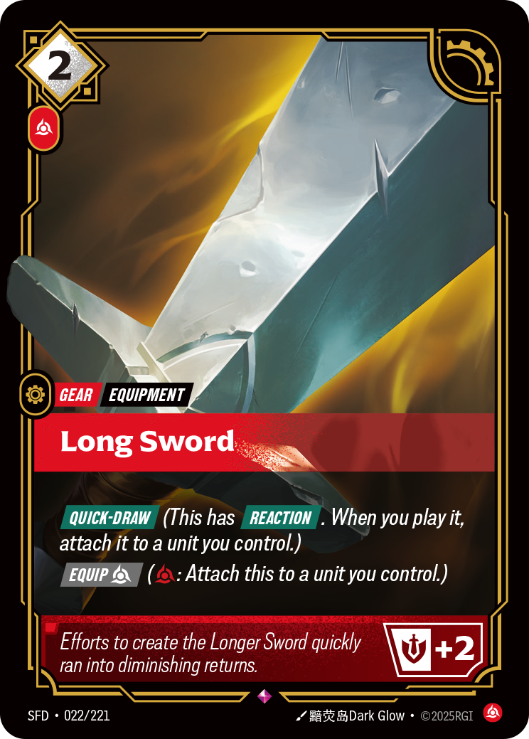Riftbound Gear: Long Sword