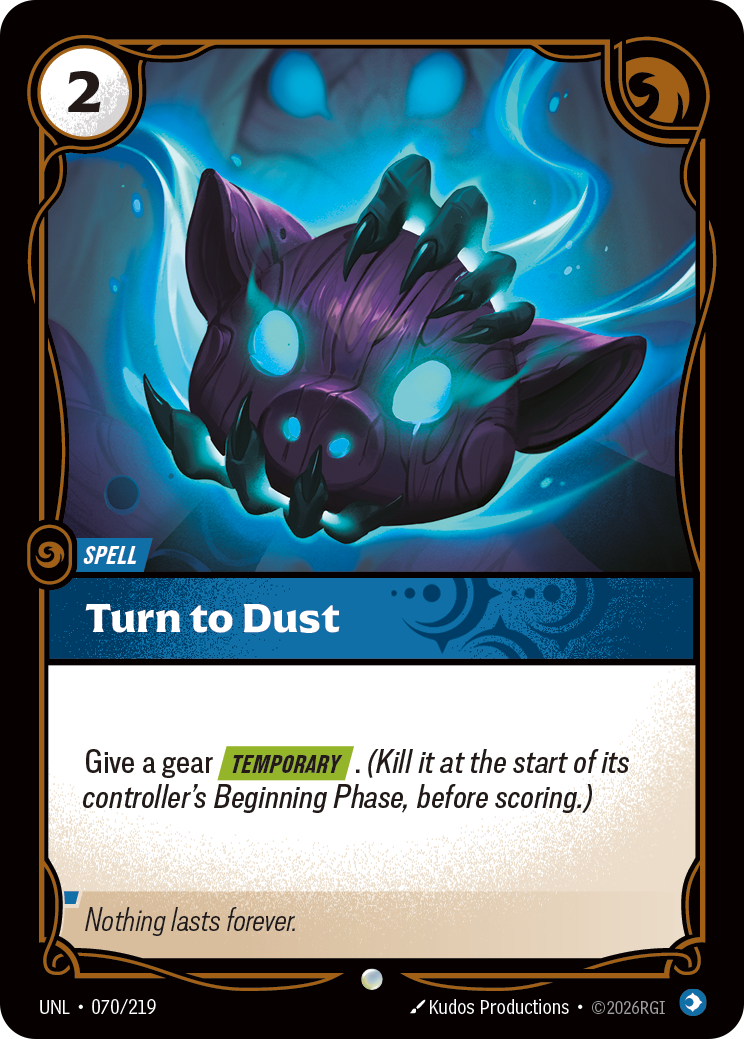 Riftbound Spell: Turn to Dust