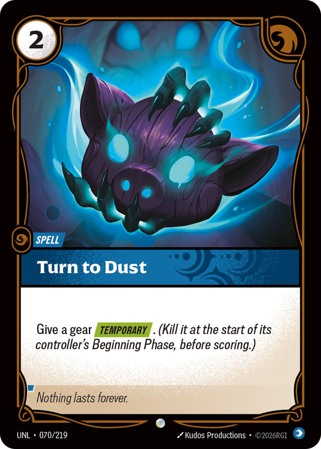 Riftbound Spell: Turn to Dust
