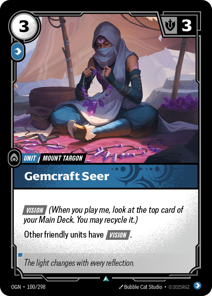 Riftbound Unit: Gemcraft Seer