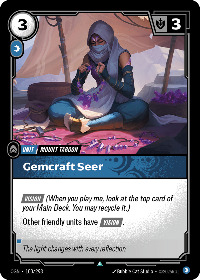 Riftbound Unit: Gemcraft Seer