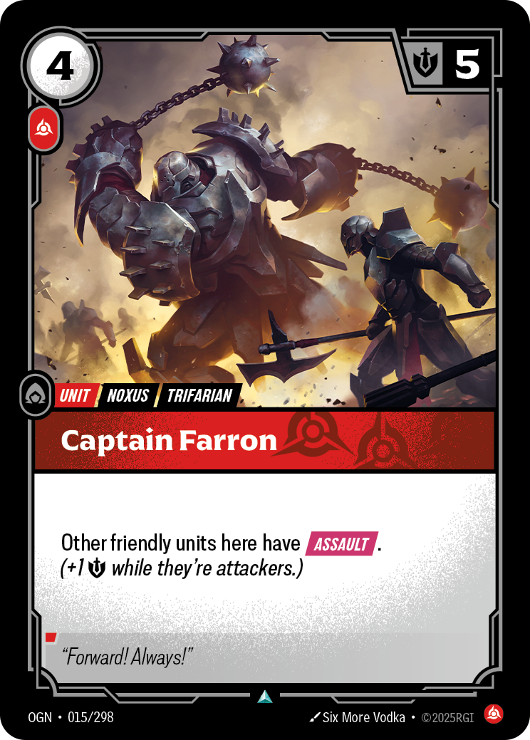 Riftbound Unit: Captain Farron