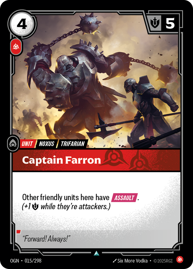 Riftbound Unit: Captain Farron