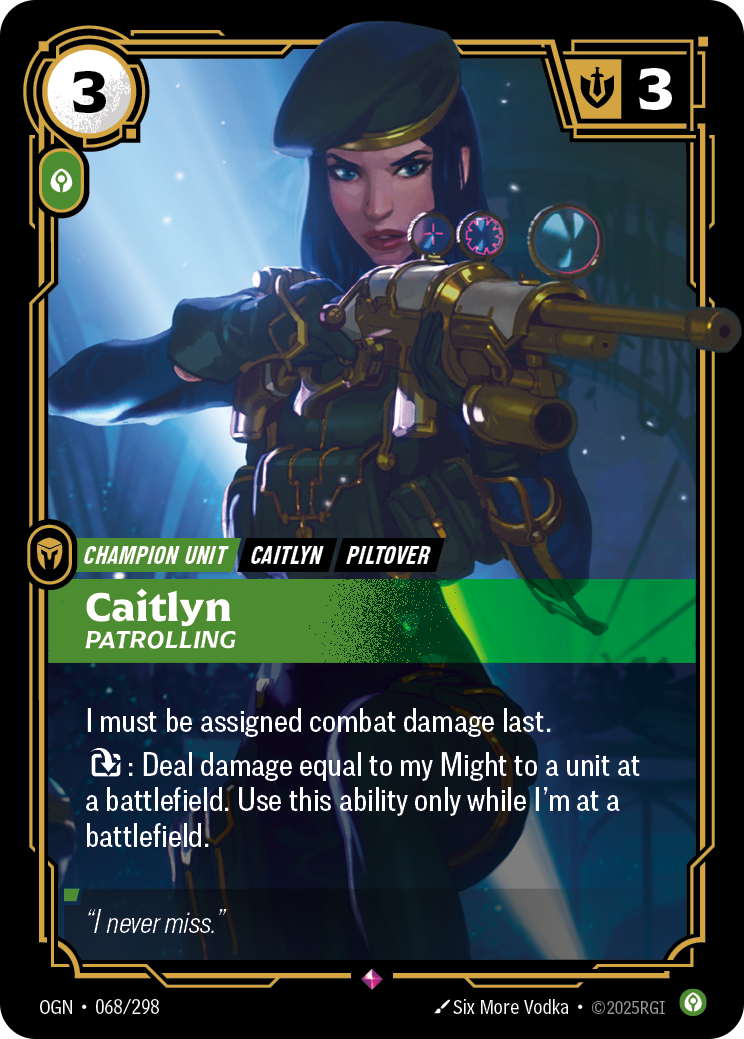 Riftbound Champion Unit: Caitlyn