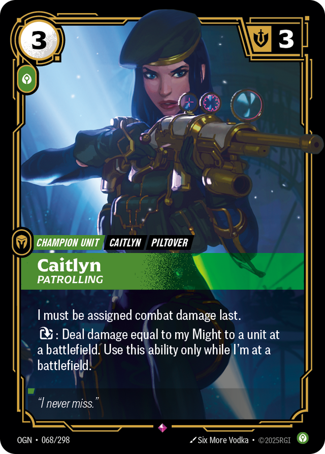 Riftbound Champion Unit: Caitlyn