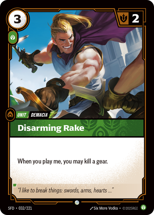Riftbound Unit: Disarming Rake
