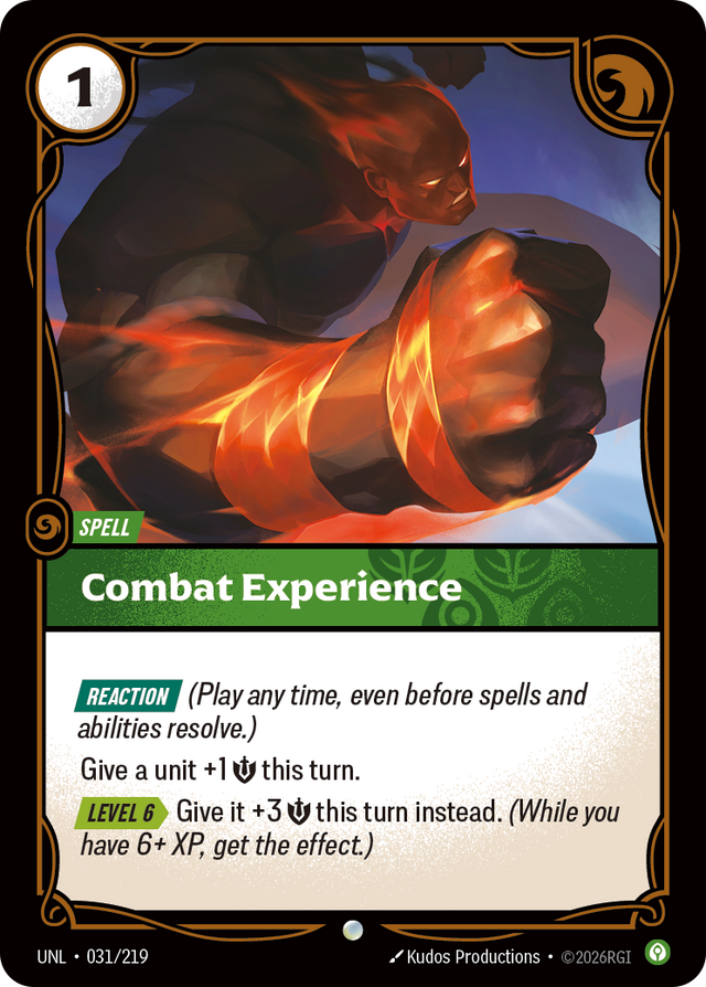 Riftbound Spell: Combat Experience